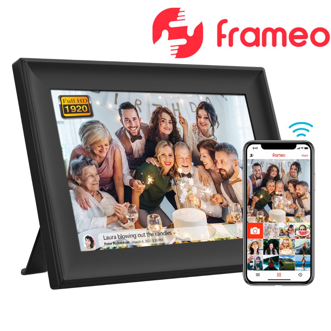 Frameo Smart Digital Photo Frame and Touch Screen 10.1" Wi-Fi 32GB