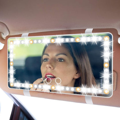 LED Flip Visor Mirror