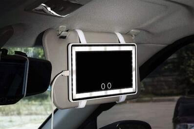 LED Flip Visor Mirror